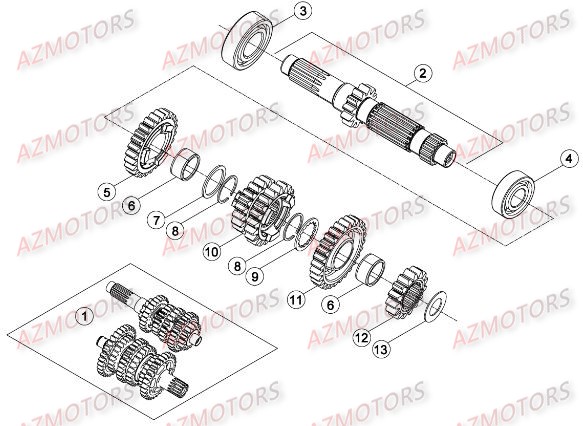 Boite A Vitesses BETA Pieces BETA RR RACING 2T 300 - [2016]