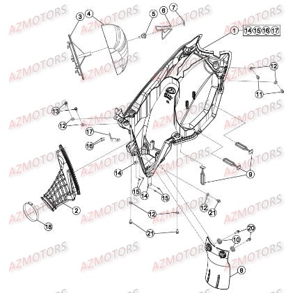 FILTRE AIR BETA pour BOITIER DU FILTRE de RRRAC-2T-300-16
