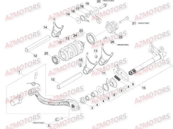 Commande Boite A Vitesses BETA Pieces BETA RR RACING 2T 300 - [2016]