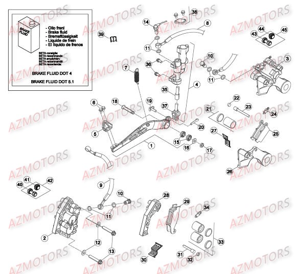 FREINS BETA Pieces BETA RR RACING 2T 300 - [2016]