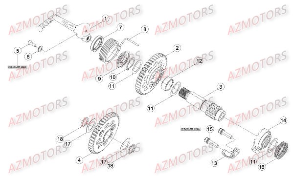 Kick Starter BETA Pieces BETA RR RACING 2T 300 - [2016]