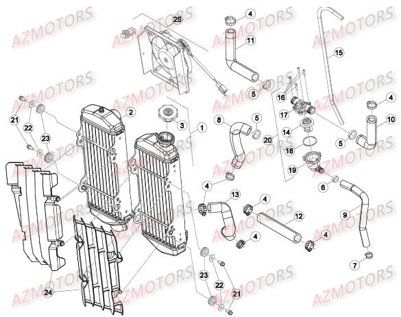 RADIATEUR pour RRRAC-2T-300-16