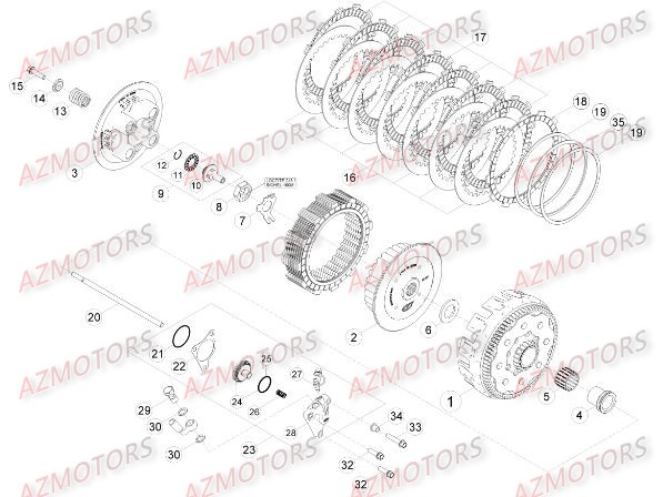 Transmission Embrayage BETA Pieces BETA RR RACING 2T 300 - [2016]