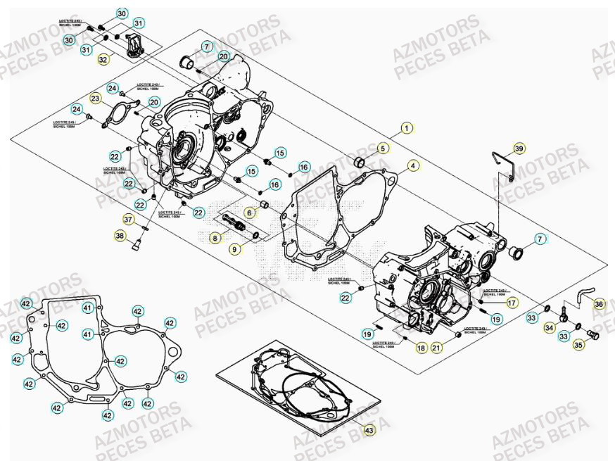 CARTER_MOTEUR BETA Pièces BETA RR RACING 4T 400 - [2013]