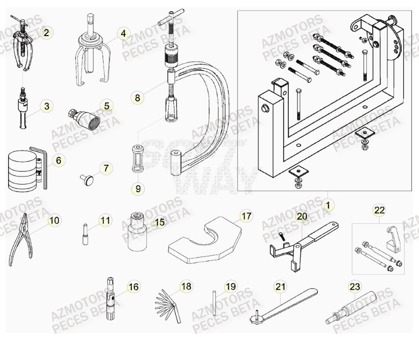 Outils BETA Pièces BETA RR RACING 4T 400 - [2013]
