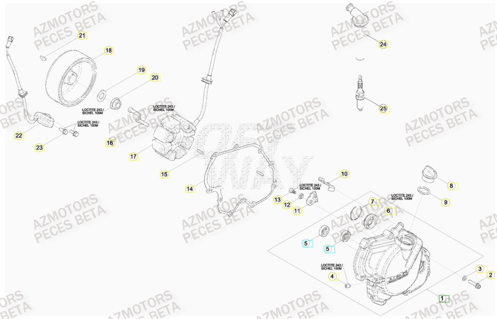 Allumage BETA Pièces BETA RR RACING 4T 450 - [2013]