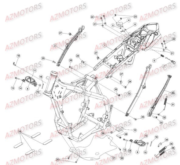 ACCESSOIRES_DU_CHASSIS BETA Pièces BETA RR RACING 4T 450 - [2014]