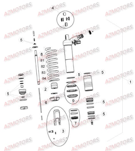 AMORTISSEUR BETA Pièces BETA RR RACING 4T 450 - [2014]