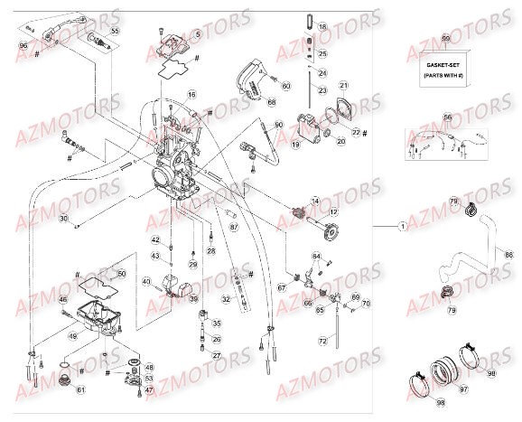 Carburateur BETA Pièces BETA RR RACING 4T 450 - [2014]