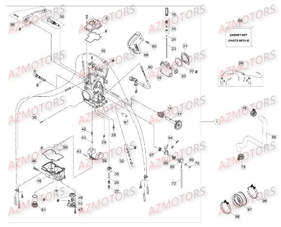 CARBURATEUR BETA Pièces BETA RR RACING 4T 450 - [2014]