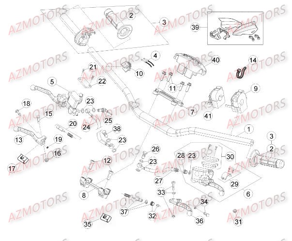 COMMANDES_GUIDON BETA Pièces BETA RR RACING 4T 450 - [2014]