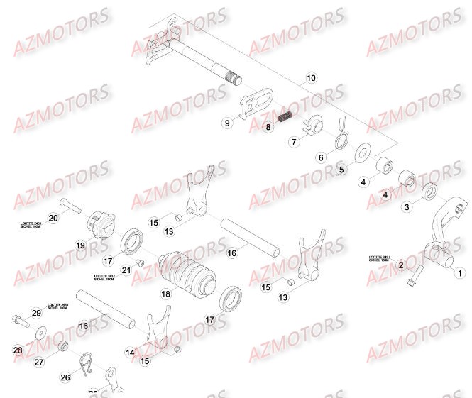 Commande Boite A Vitesses BETA Pièces BETA RR RACING 4T 450 - [2014]