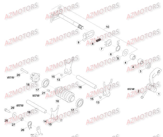 COMMANDE_BOITE_A_VITESSES BETA Pièces BETA RR RACING 4T 450 - [2014]