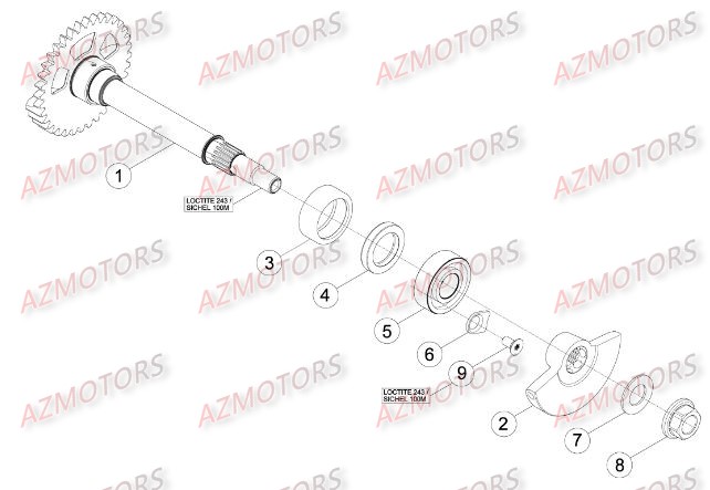 Contre Arbre BETA Pièces BETA RR RACING 4T 450 - [2014]