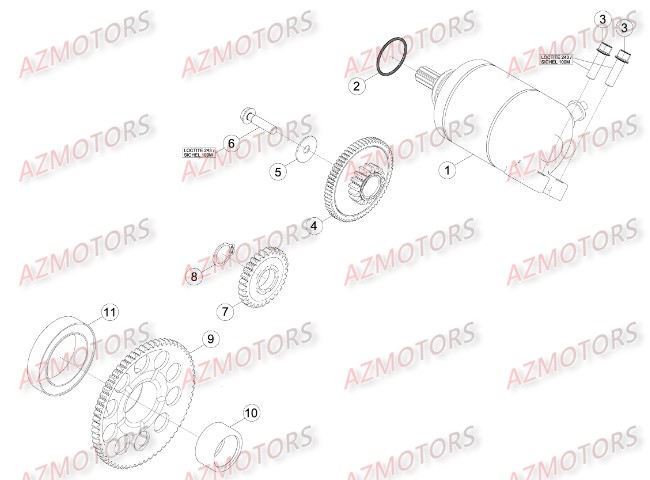 Demarreur BETA Pièces BETA RR RACING 4T 450 - [2014]
