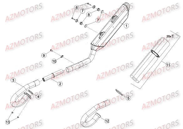 Echappement BETA Pièces BETA RR RACING 4T 450 - [2014]