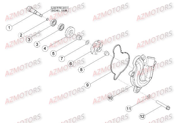 Installation De Refroidissement BETA Pièces BETA RR RACING 4T 450 - [2014]