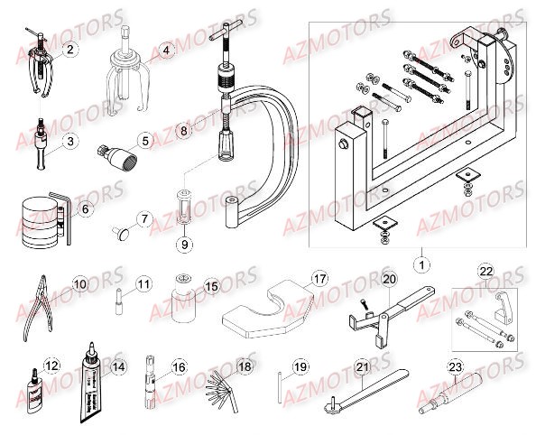 Outils BETA Pièces BETA RR RACING 4T 450 - [2014]