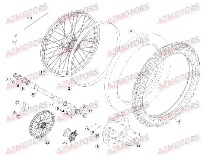 ROUE_AVANT BETA Pièces BETA RR RACING 4T 450 - [2014]