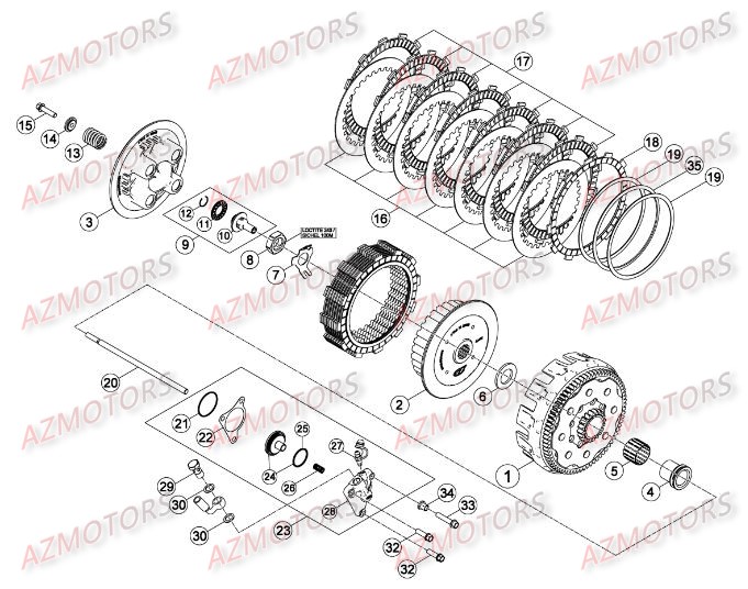 Transmission Principale Embrayage BETA Pièces BETA RR RACING 4T 450 - [2014]