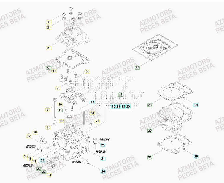 BOUCHON ARBRE COUVERCLE D EMBRAYAGE BETA pour CYLINDRE de RRRAC-4T-498-13