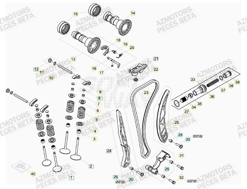 BOUCHON ARBRE COUVERCLE D EMBRAYAGE BETA pour DISTRIBUTION de RRRAC-4T-498-13