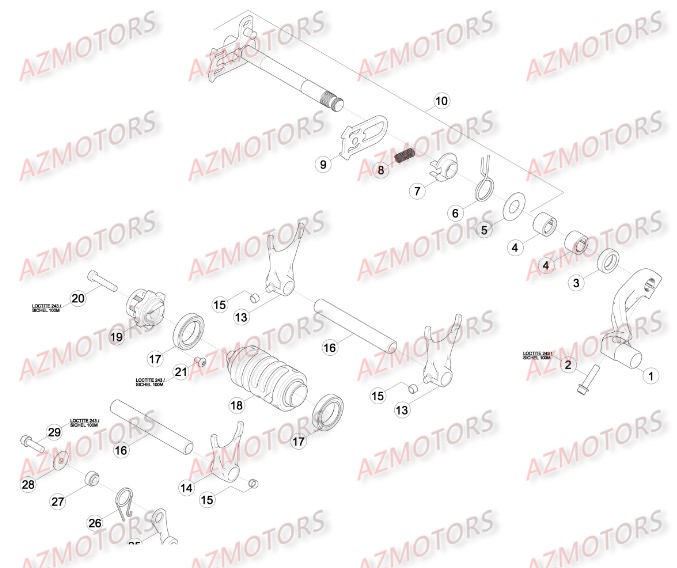 Commande Boite A Vitesses BETA Pièces BETA RR RACING 4T 498 - [2014]