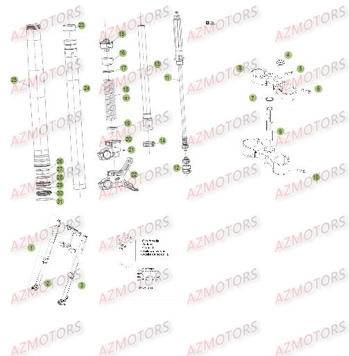 GR. RESSORT K=4,2 N/MM BETA pour FOURCHE DU No SERIE 300517 A 300601 de RRRAC-4T-498-14