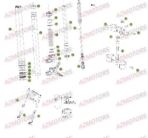 FOURCHE DU No SERIE 300602 A 349999 BETA RRRAC 4T 498 14