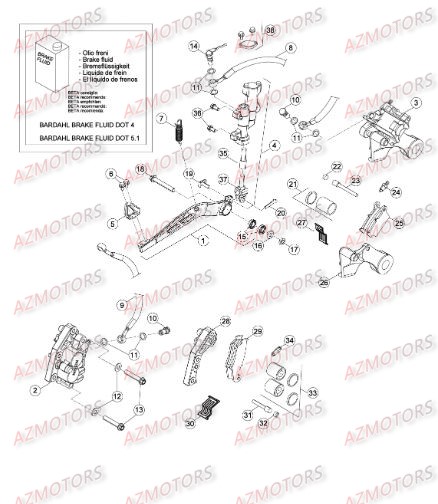 FREINS pour RRRAC-4T-498-14