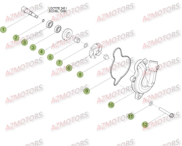 Installation De Refroidissement BETA Pièces BETA RR RACING 4T 498 - [2014]