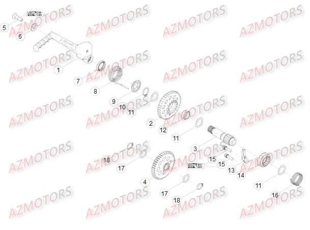 Kick Starter BETA Pièces BETA RR RACING 4T 498 - [2014]