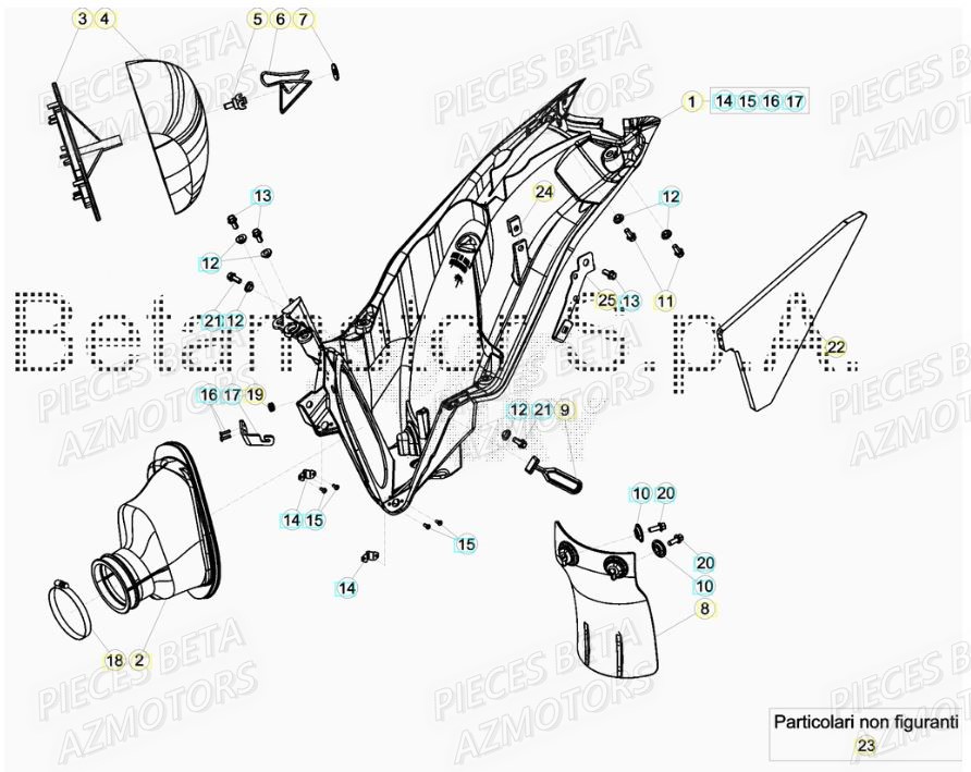 FILTRE AIR BETA pour FILTRE A AIR de RR 125 2T 19