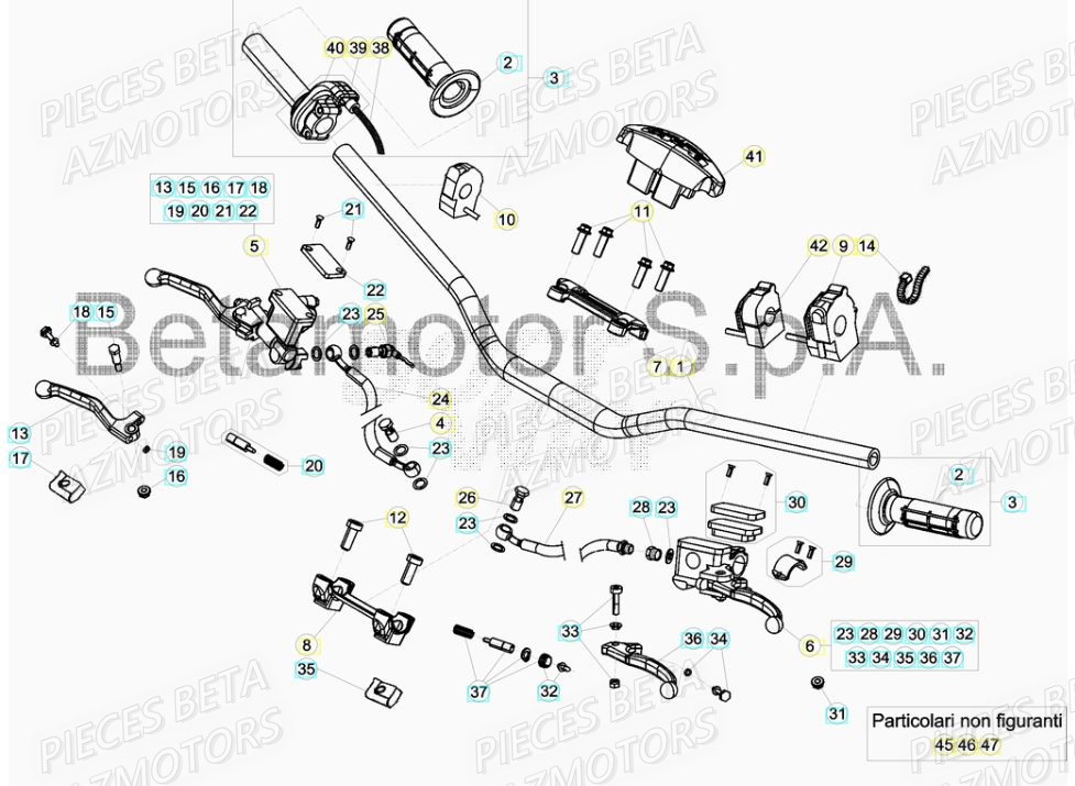 GUIDON pour RR 125 2T 19