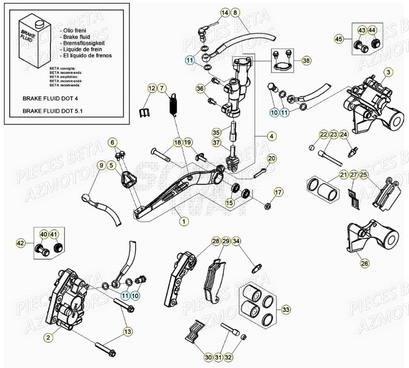 FREINS BETA RR 125 2T 20