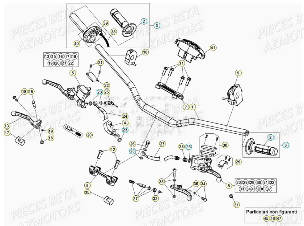 Guidon BETA Pièces RR 125 2T - 2020