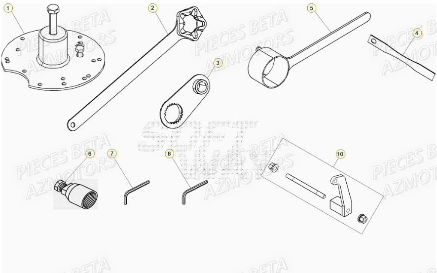 Outils BETA Pièces RR 125 2T - 2020