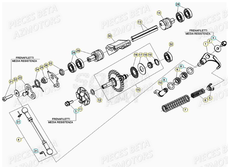 REFROIDISSEMENT pour RR 125 2T 21