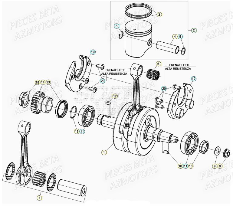 VILEBREQUIN BETA Pièces Beta RR 125 2T - 2022