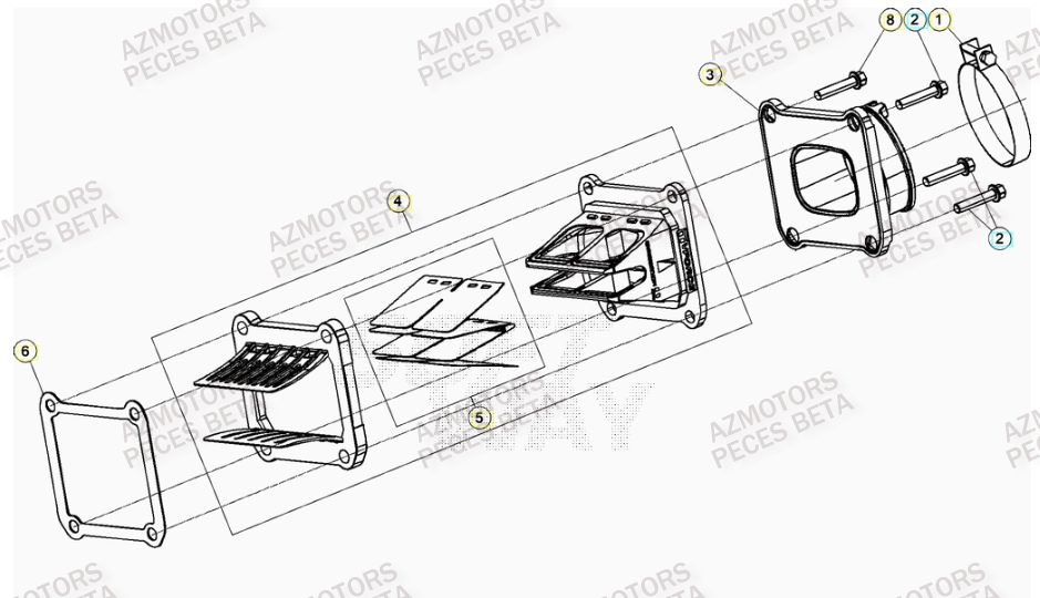 Admission BETA Pièces RR 125 2T - 2023