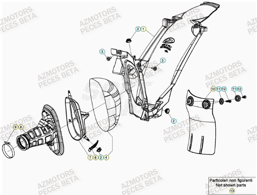 Filtre A Air BETA Pièces RR 125 2T - 2023