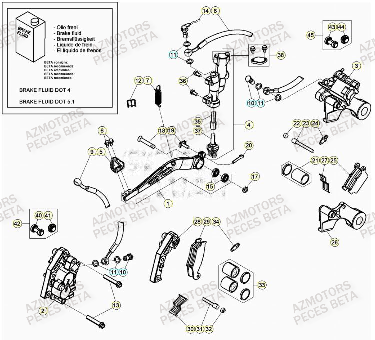 FREINS pour RR 125 2T 23