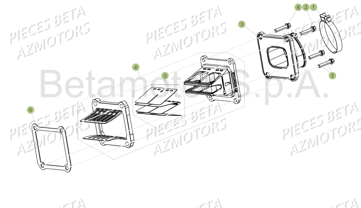 Boite A Clapet BETA Pièces Beta RR 125 2T - 2018