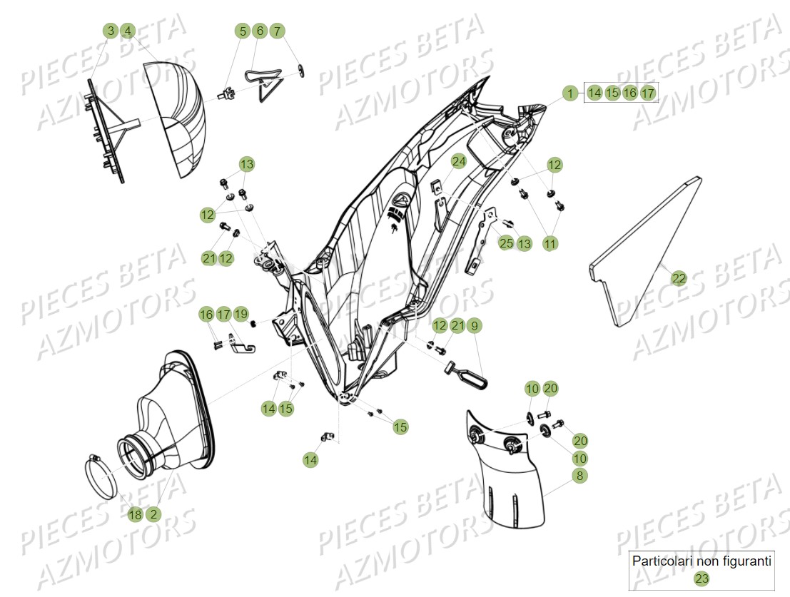 FILTRE_A_AIR BETA Pièces BETA RR 125 2T MY2018 