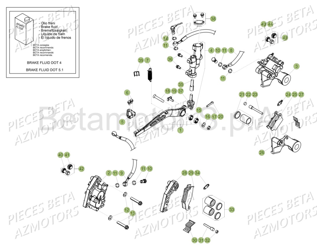 FREINS pour RR 125 2T MY18