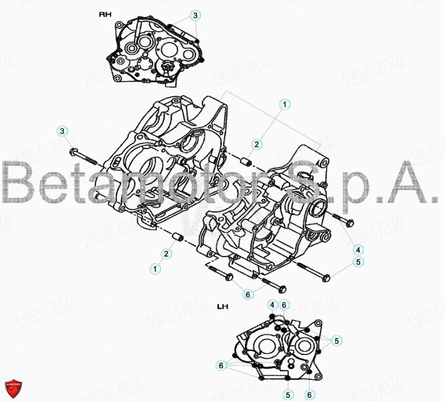 Carter BETA Pièces Beta ENDURO RR 125 4T LC - 2019