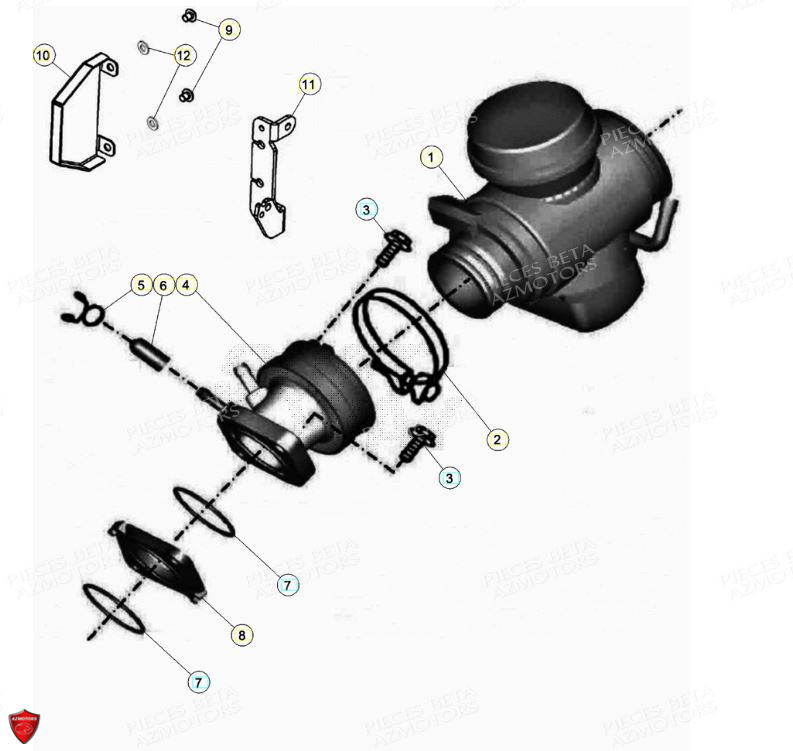 Carburateur BETA Pièces Beta ENDURO RR 125 4T LC - 2020