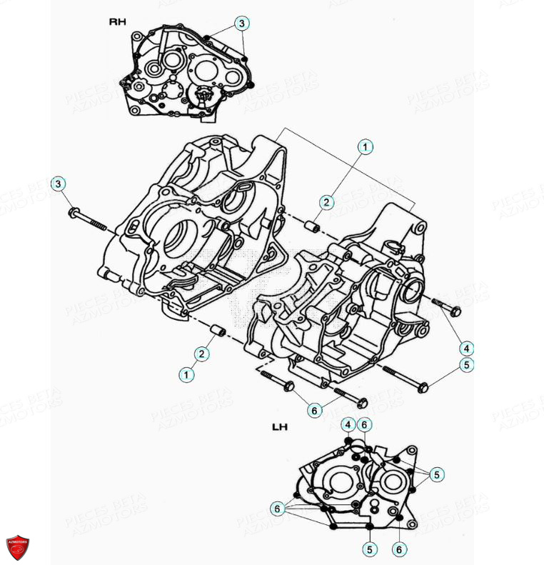 Carter BETA Pièces Beta ENDURO RR 125 4T LC - 2020