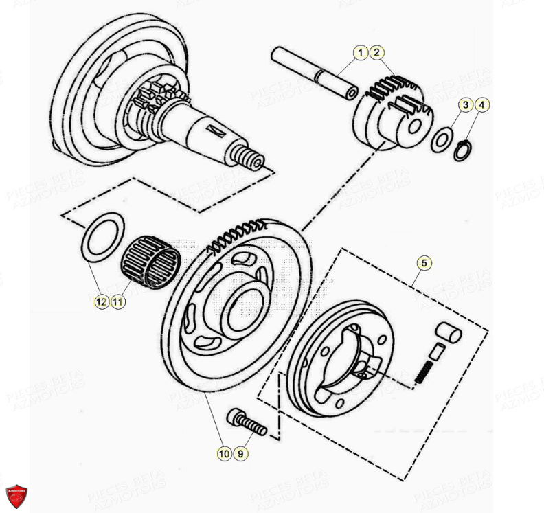 Demarrage Electrique BETA Pièces Beta ENDURO RR 125 4T LC - 2020