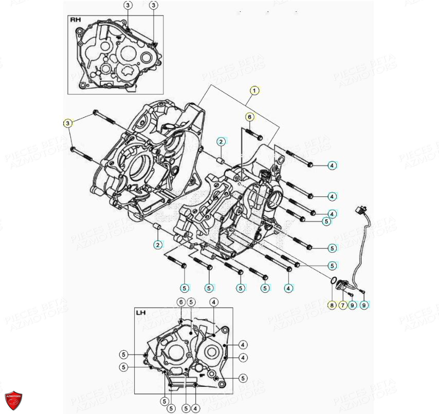 Carter BETA Pièces Beta ENDURO RR 125 4T LC - 2021-2022